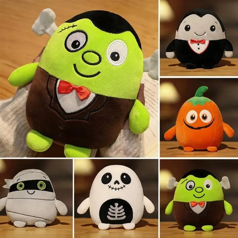 95AEソフト豪華なおもちゃハロウィーンスロー枕詰めた動物おもちゃの子供たちの祭りギフト