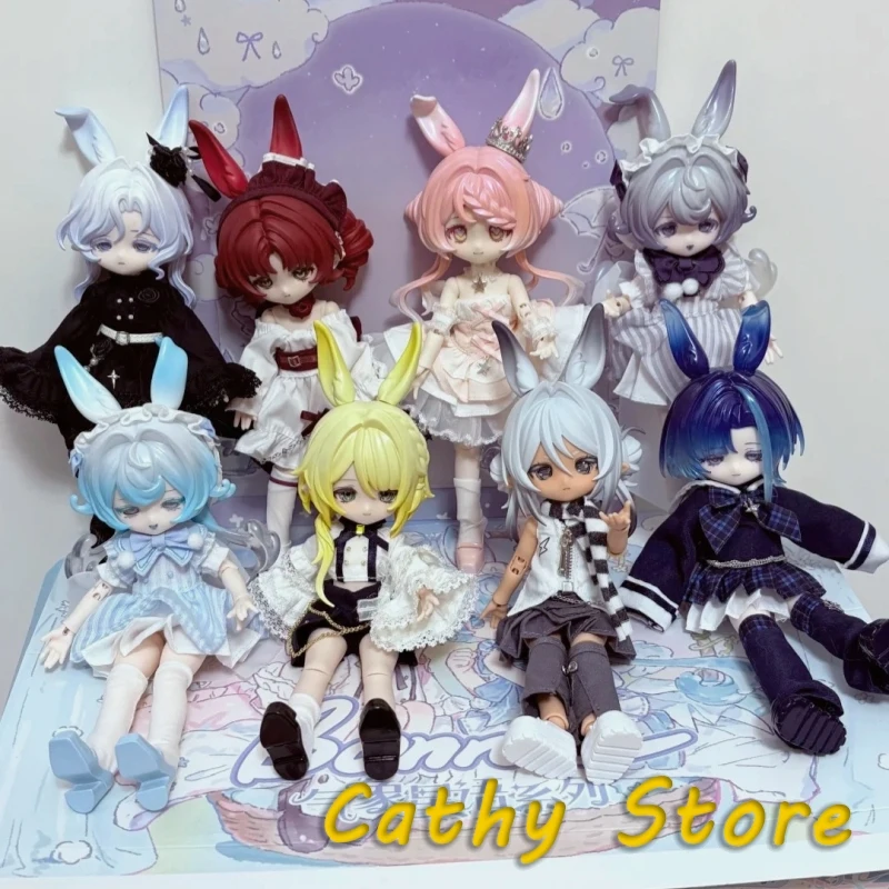 

Come4free 1/12 Bjd Bonnie Meteorological Star Language Series Blind Box Mystery Box Kawaii Rabbit Bjd Desktop Articulated Figure