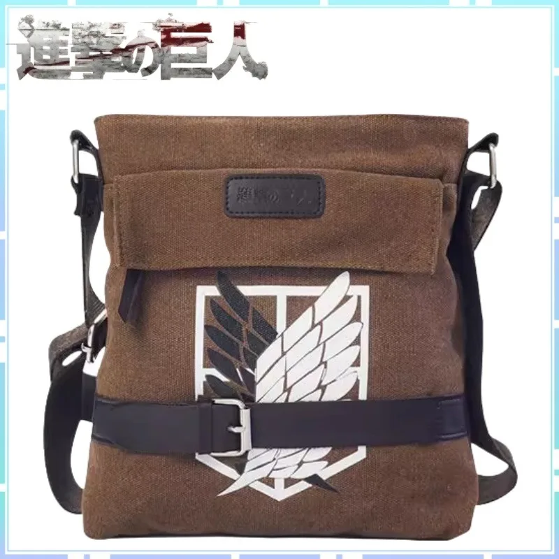 new-attack-on-titan-wings-of-freedom-portable-canvas-crossbody-commuter-shoulder-bag-cartoon-anime-large-capacity-surprise-gift