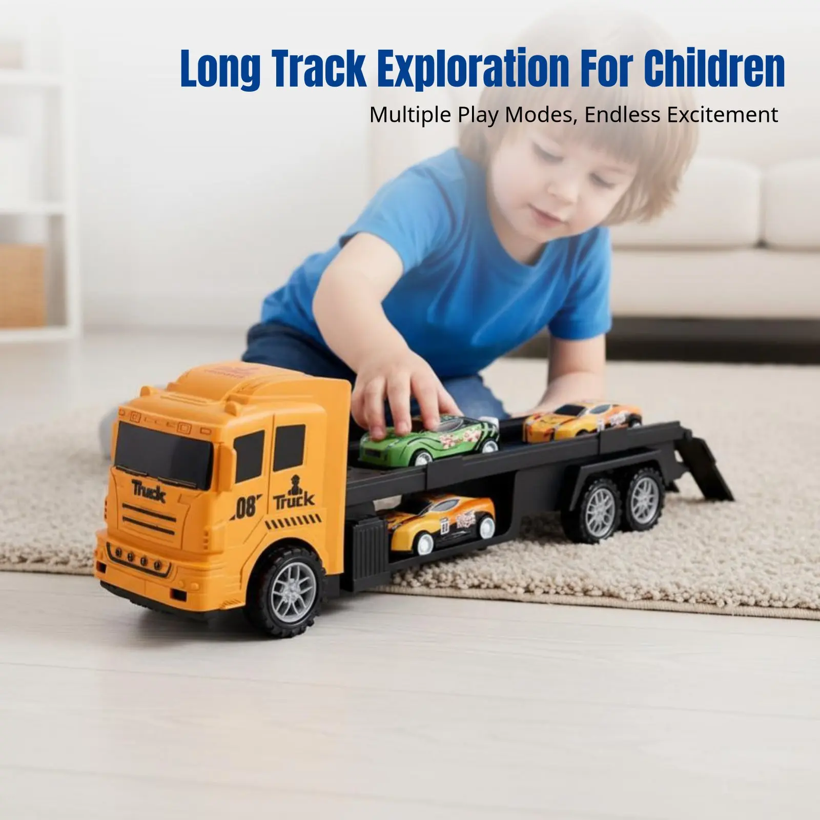 Dinosaur Engineering Vehicle, Transforming Alloy Car, Track Launcher Toy, Educational STEM for Boys