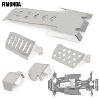 Stainless Steel Axle Protector Skid Plate Chassis Armor for 1/10 RC Crawler, Upgrade Parts for Vanquish VS4-10 Phoenix Model Car