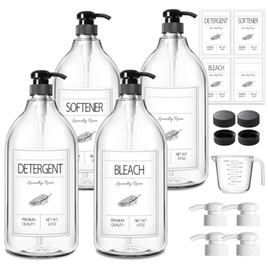 

Laundry Detergent Soap Dispenser Liquid Laundry Detergent Dispenser Container for Farmhouse Room Decor Organizer for Liquid Det