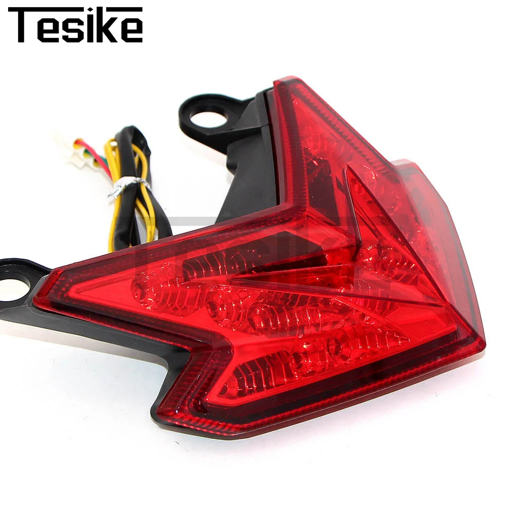 Motorcycle Parts Integrated LED Tail Light with Brake & Turn Signals For Kawasaki Ninja ZX 6R 2013-2018 Z125 2016-2022 Z800 2013 view 3