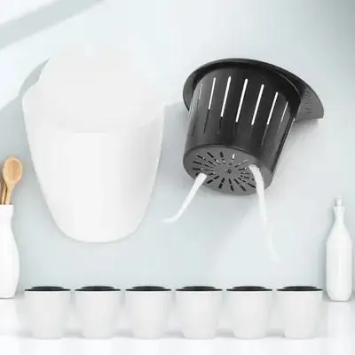 

Набор из 7 настенных кашпо для растений, самополивающиеся горшки для суккулентов и цветов, креативные контейнеры для домашнего сада и декора