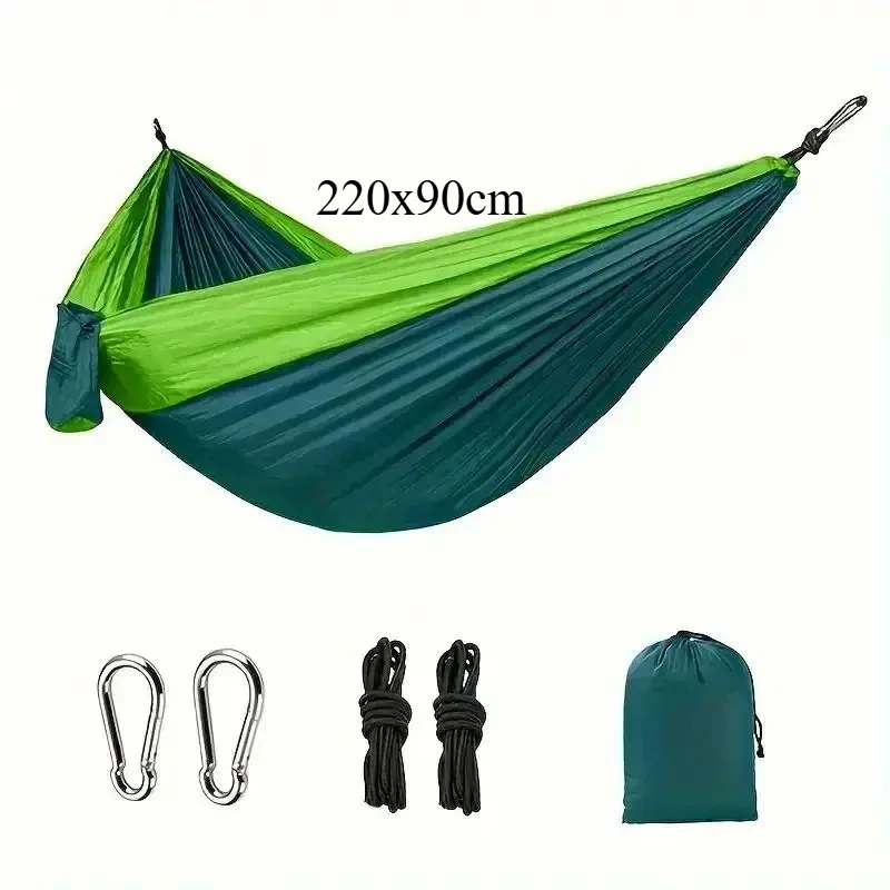 Outdoor Camping Hammock Portable Hammock Beach Backyard Courtyard Hiking Anti Rollover Double Hammock Outdoor Camping Equipment