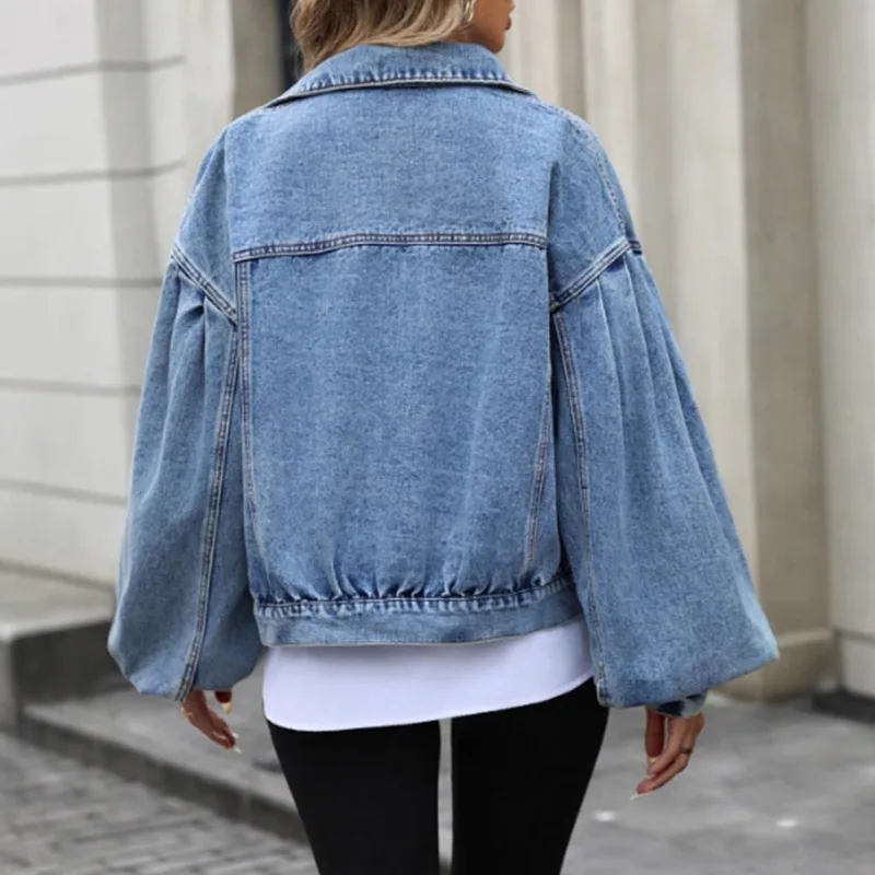 Abbigliamento da donna europeo e americano INS casual street hipster sciolto versatile giacca corta in denim