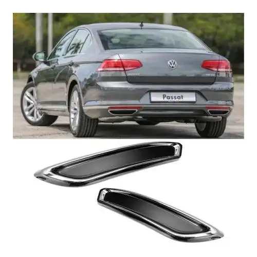 For VW Passat B8 Chrome Exhaust Diffuser Frame 2015-2019 Stainless Steel Car Accessories Rear RLine Tuning Highline TSU FSU TDI