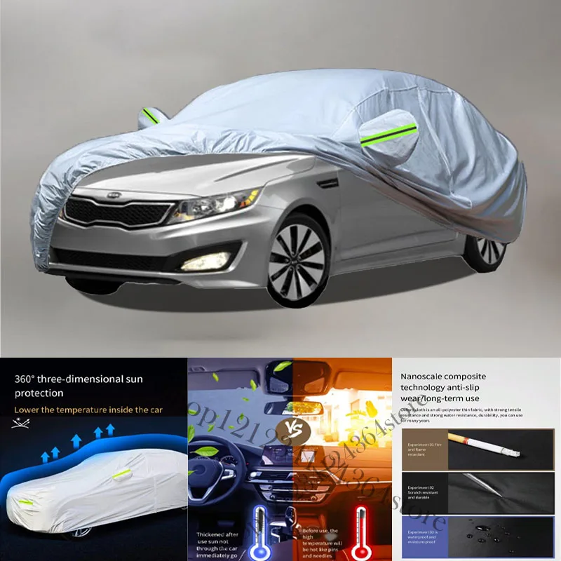 For KIA Optima Auto Anti snow Anti dust Anti-uv Anti peeling paint And Anti Rainwater 210t car cover Car cover protection