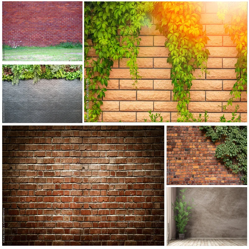 

Vinyl Custom Vintage Brick Wall Wooden Floor Photography Backdrops Graffiti Photo Background Studio Prop 2216 DCR-10