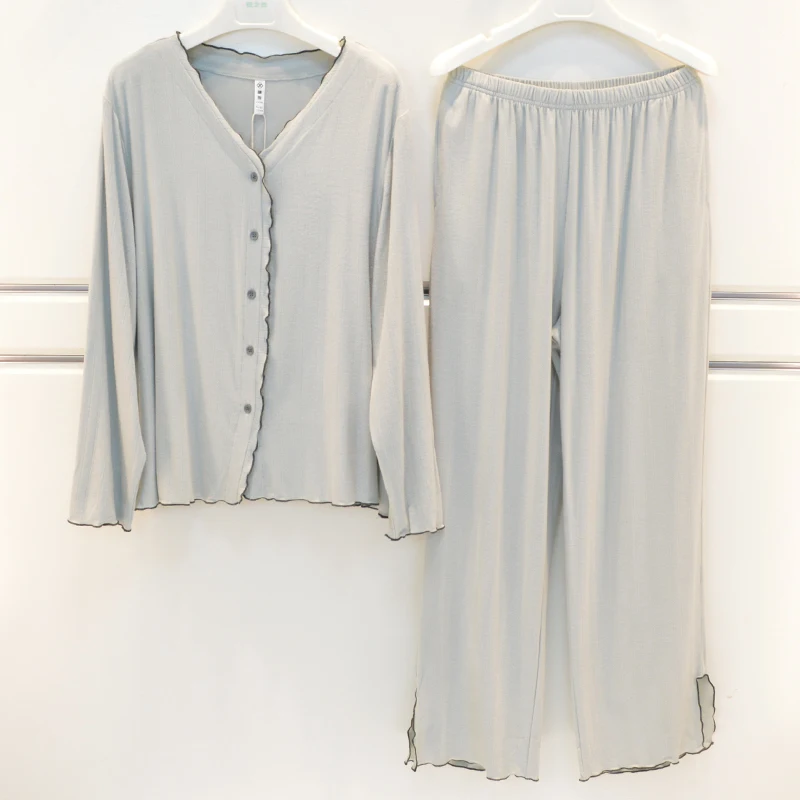 elegante-pigiama-a-maniche-lunghe-in-maglia-a-doppia-faccia-con-scollo-a-v-per-donne-abbigliamento-da-casa-alla-moda-vestibilita-comoda-e-ampia-moda-autunnale
