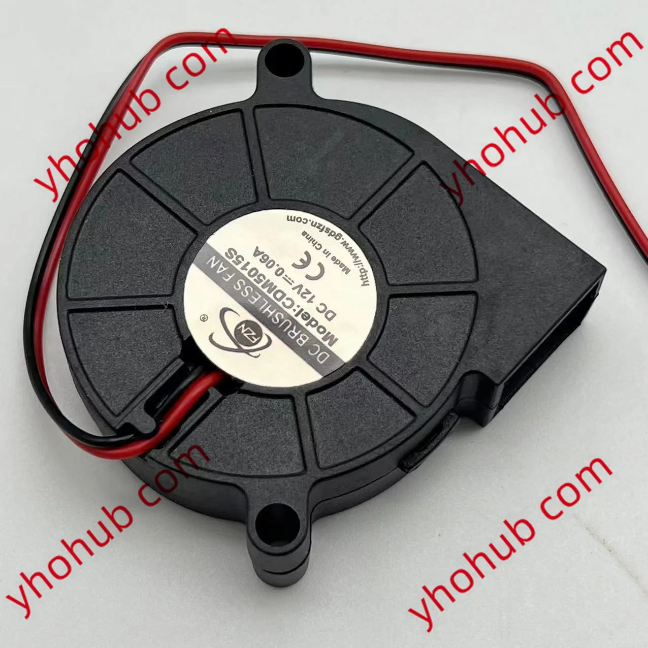 FZN CDM5015S DC 12V  0.06A 50x50x15mm 2-Wire Server Cooling Fan