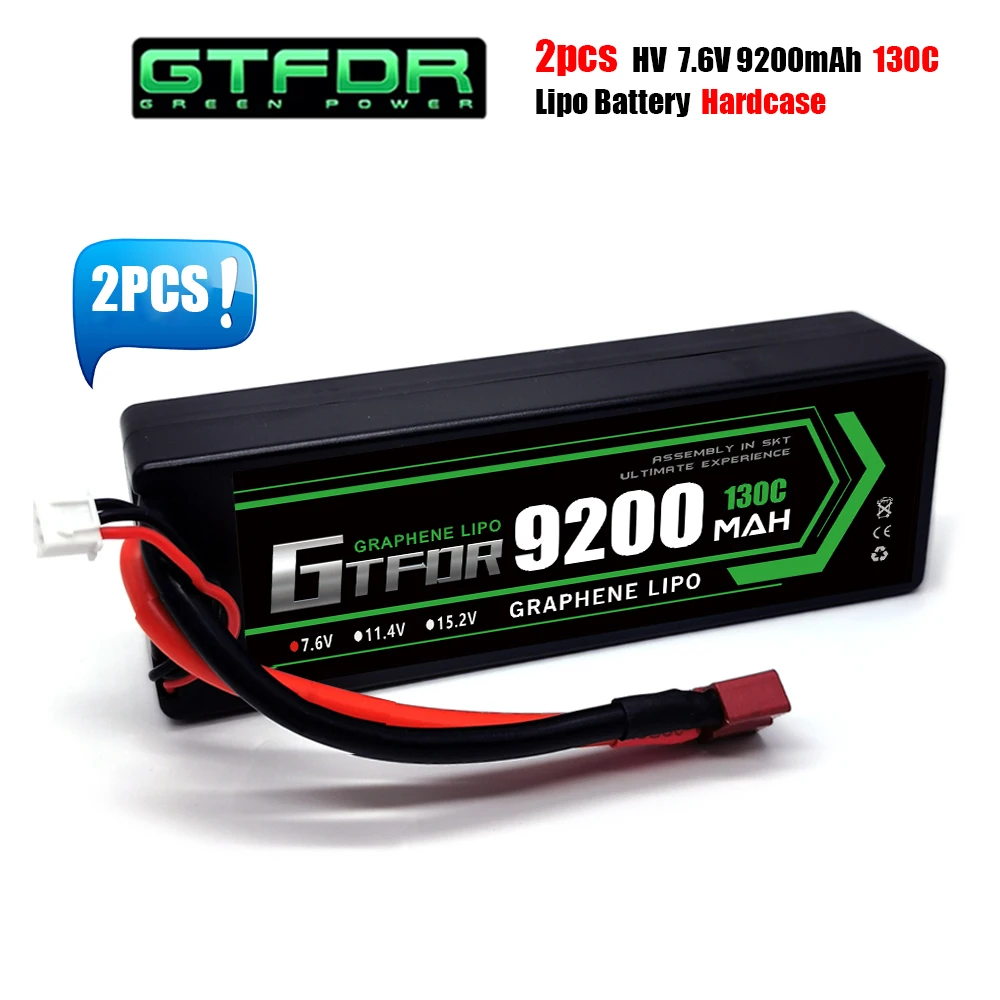 

GTFDR 2S 7.6V 9200mAh Lipo Battery 14.8V 15.2V 22.2V 11.1V 6S 4S 3S 5200mAh 7000mAh 8000mAh 8400mAh 6750mAh 6500mAh for RC Car