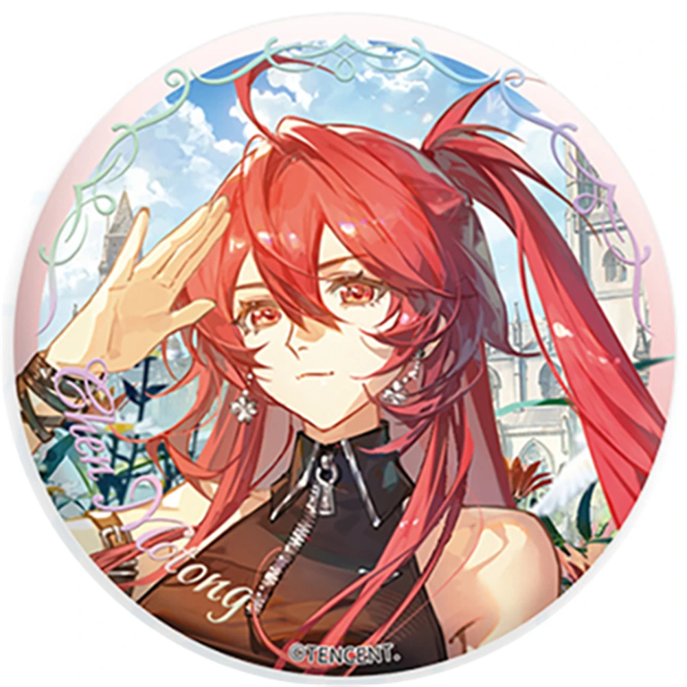 58 مللي متر أنيمي The Blazing Dawn DRAGON RAJA Ricardo · M · Lu Motong Chen تأثيري حلي شارة دبوس SPTE صفيح بروش دعامة عيد الميلاد جيلف #6