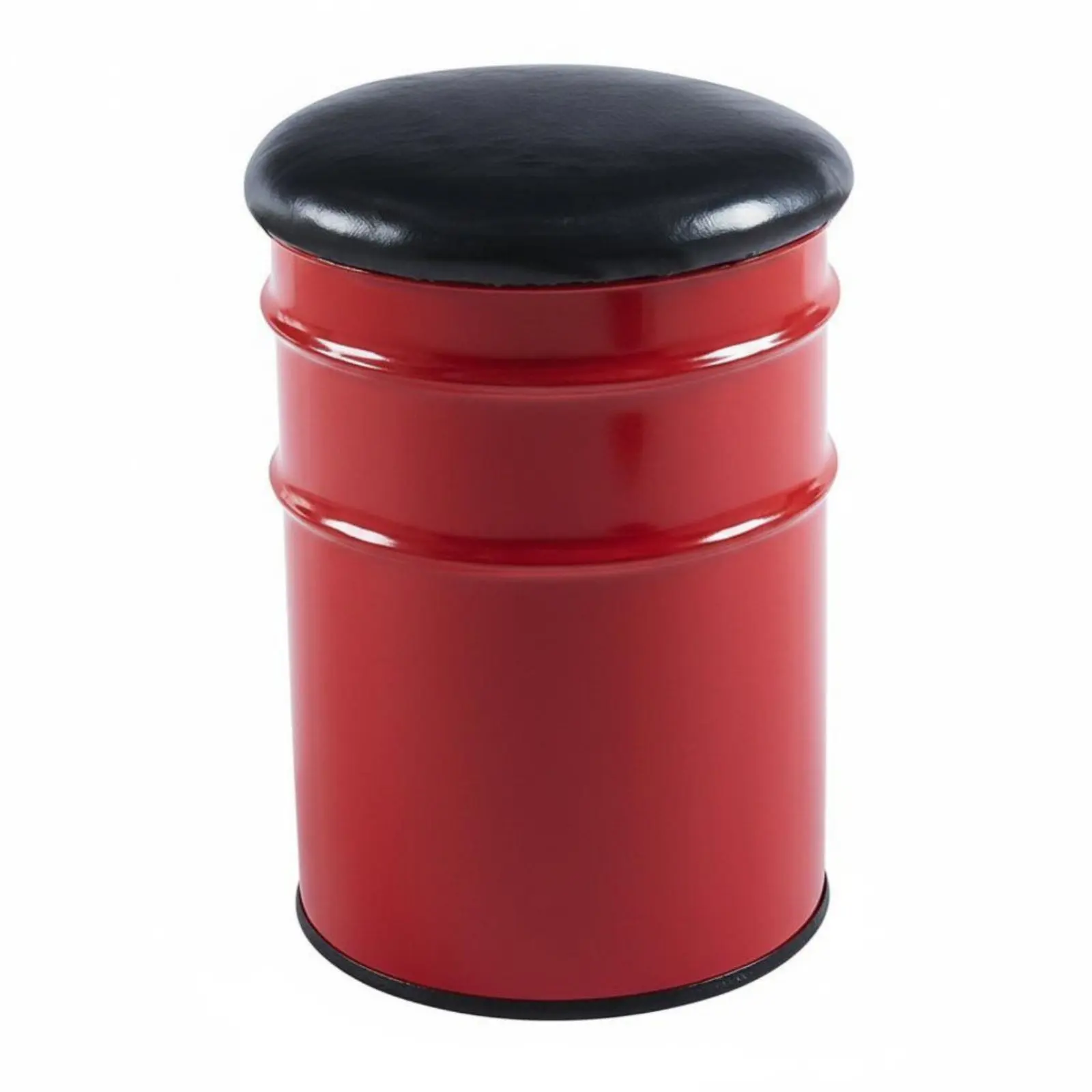 

Oil Drum Storage Stool Mechanical Look Business-Grade Furniture Creative Design Multi-Functional for Retail Shop, Bar