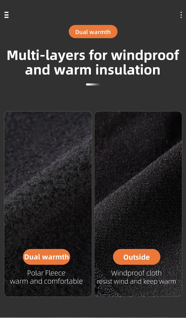 WEST BIKING Winter-Thermo-Fahrradhandschuhe für Herren, winddicht, mit Fleece, Touchscreen-fähig, aus PU-Leder, stoßdämpfend, mit SBR-Anti-Rutsch-Beschichtung, lange Manschetten. – Detail 10