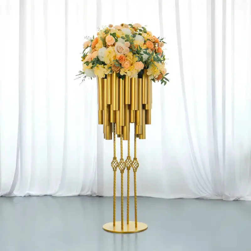 Metal Gold F Stand For Wedding Modern Display Ornament Event Supplies