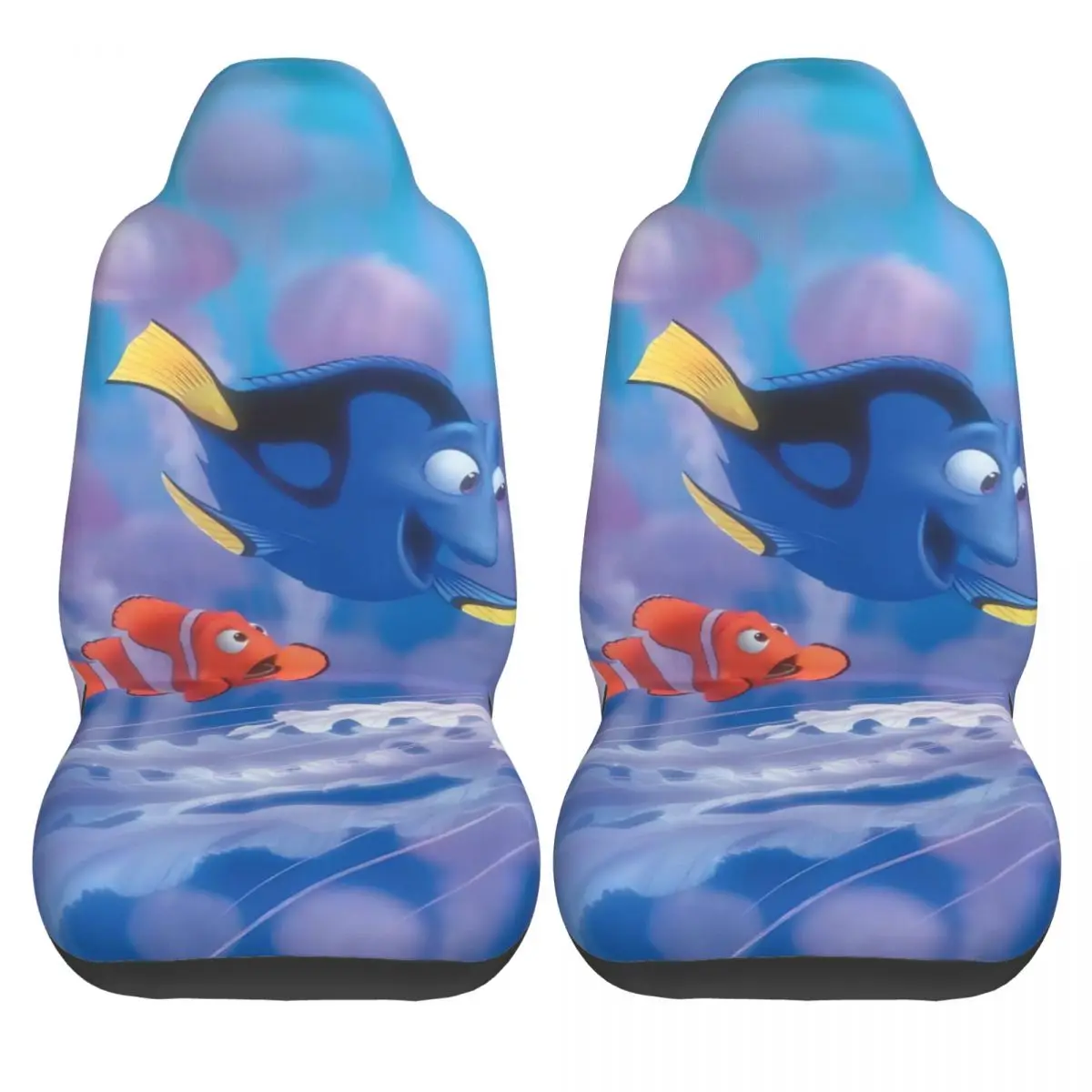 

Чехлы на автомобильные сиденья Findings Nemo, полиэстеровые защитные чехлы на автомобильные сиденья, 2 шт., универсальный летний чехол