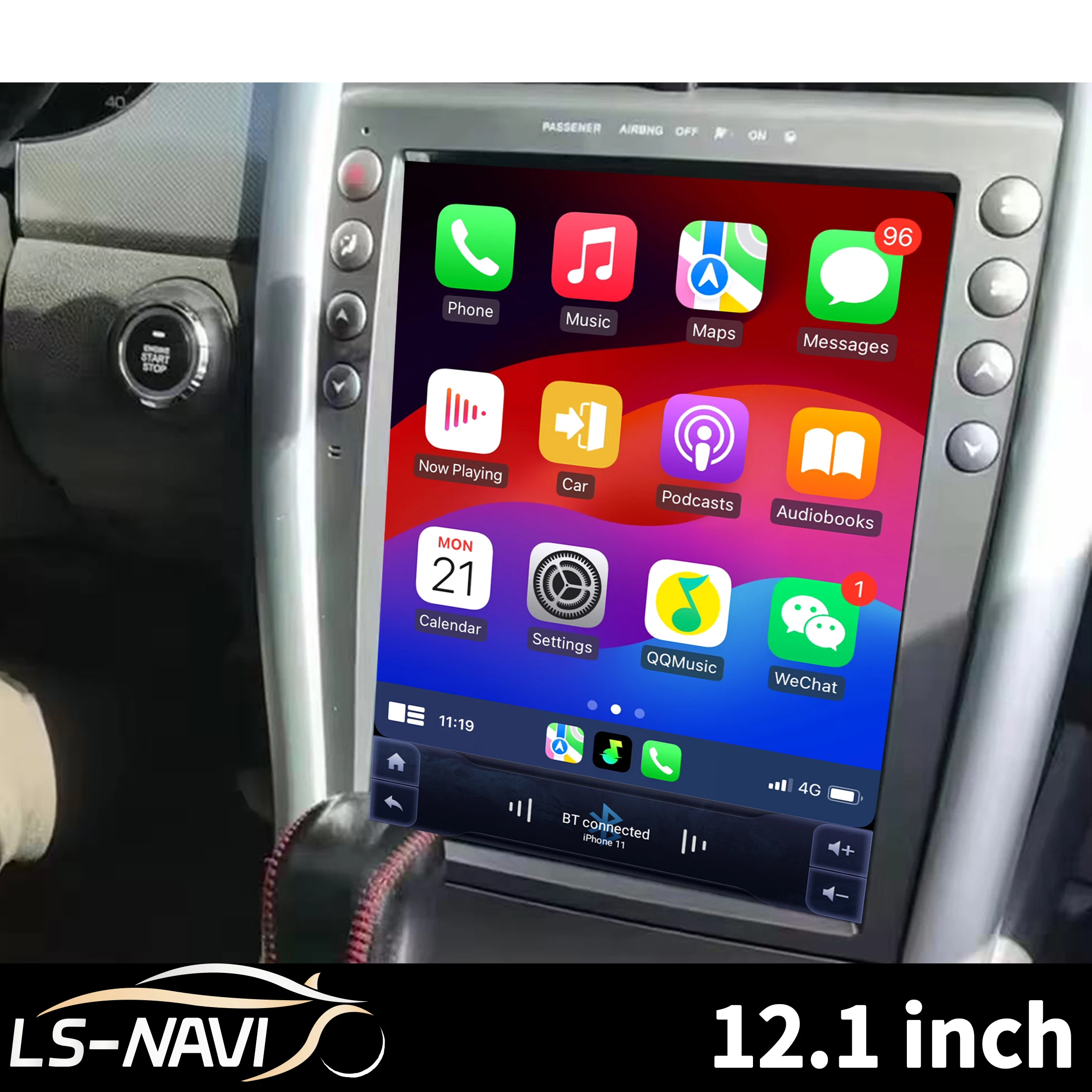 

12.1"Car Radio For Ford Edge 2009-2013 Android 14 4G GPS Head Unit Wireless Bluetooth CarPlay Touch Screen Stereo System