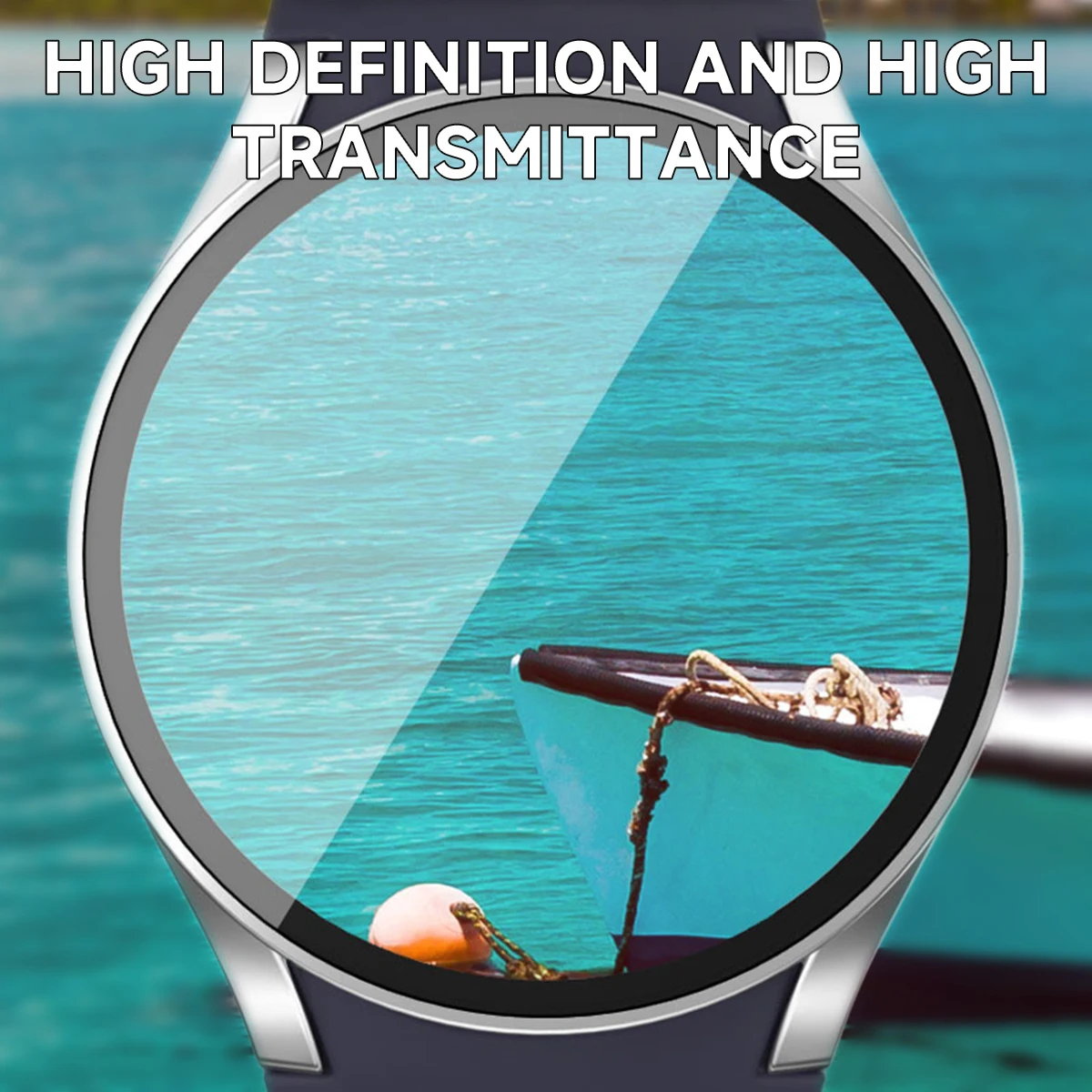 زجاج مقسى + حافظة لهاتف سامسونج جالاكسي ساعة 7 44 مللي متر 40 مللي متر واقي للشاشة غطاء ممتص للصدمات شامل لساعة جالاكسي 7FE 40 44 مللي متر