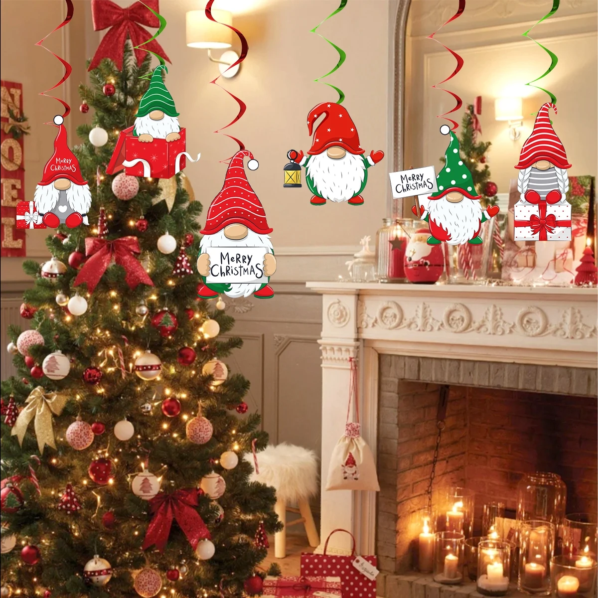 Christmas Banner Merry Christmas Decorations For Home 2024 Christmas Ornament Xmas Navidad Natal Gifts Happy New Year 2025