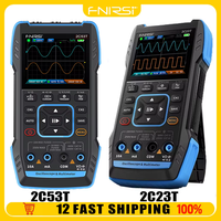 FNIRSI 2C23T/2C53T Three In One Oscilloscope Handheld Multimeter Signal Generator 50mhz Bandwidth 250ms Rate 20000 Count 2C23T