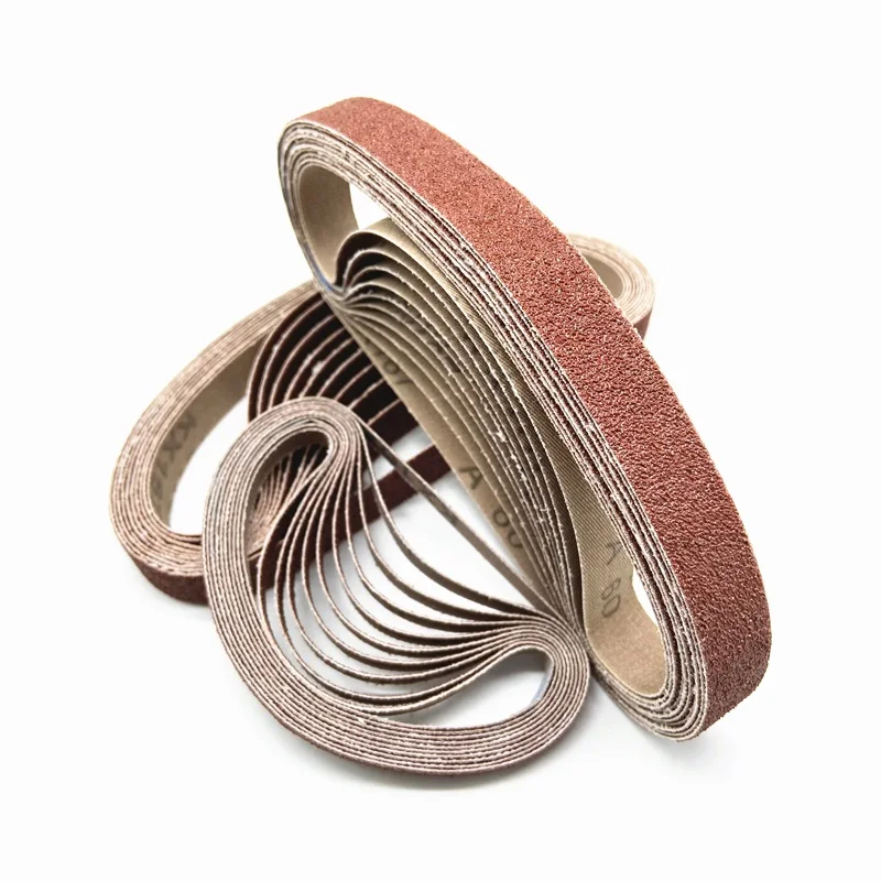 100Pcs 10x330mm Sanding Belt For Welding Spot Grinding. 330 x 10mm Sanding Band With Grit 40# to 600# Use For Pneumatic Sander
