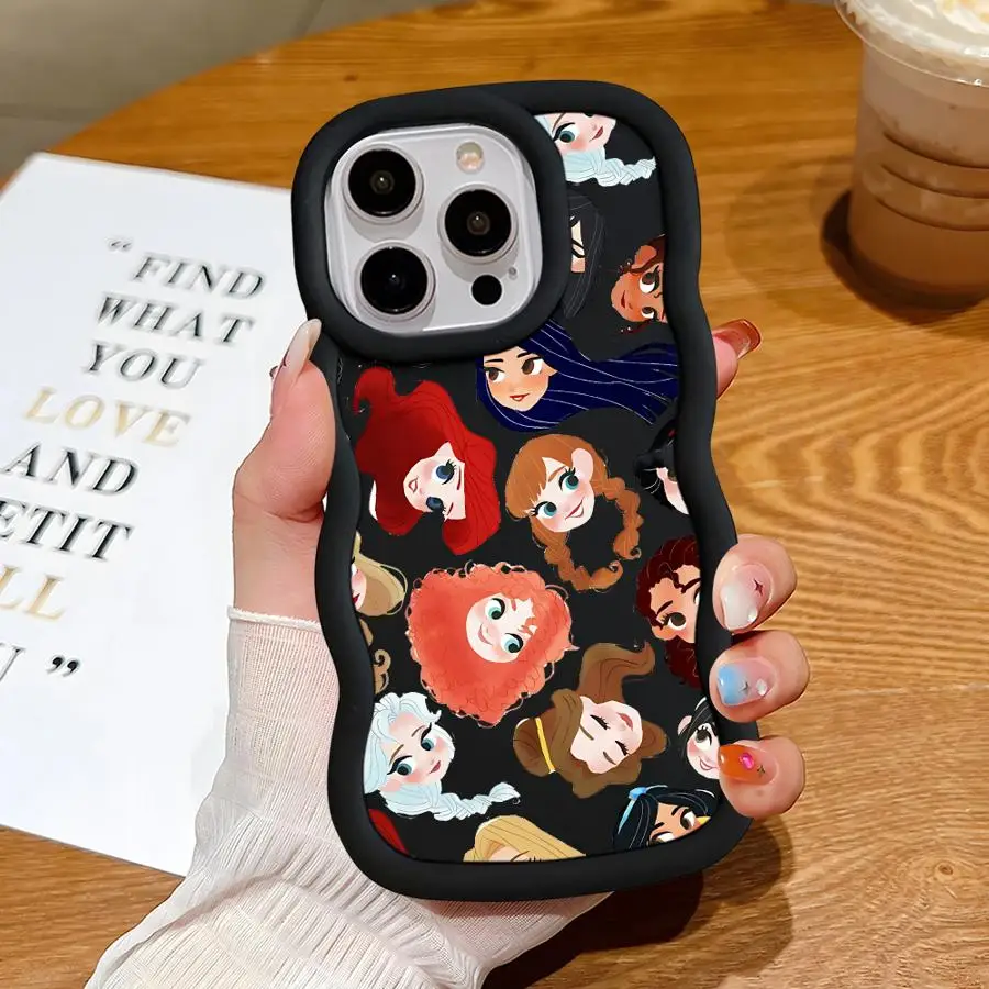 Disney Princess Phone Case for Apple iPhone 13 Mini 12 Pro 14 Plus XS Max 11 Pro XR SE 15 16 ProMax Soft Cover