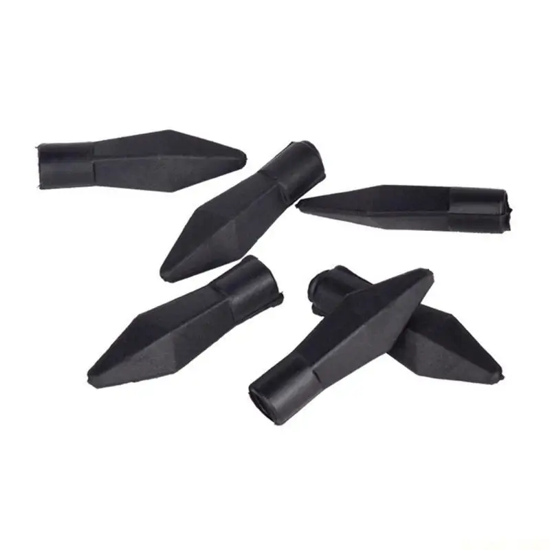 M5TC 10pcs Black Rubber Arrows Point Bows Fishing Arrowheads Practice Arrows Tip Archerys Training Tool