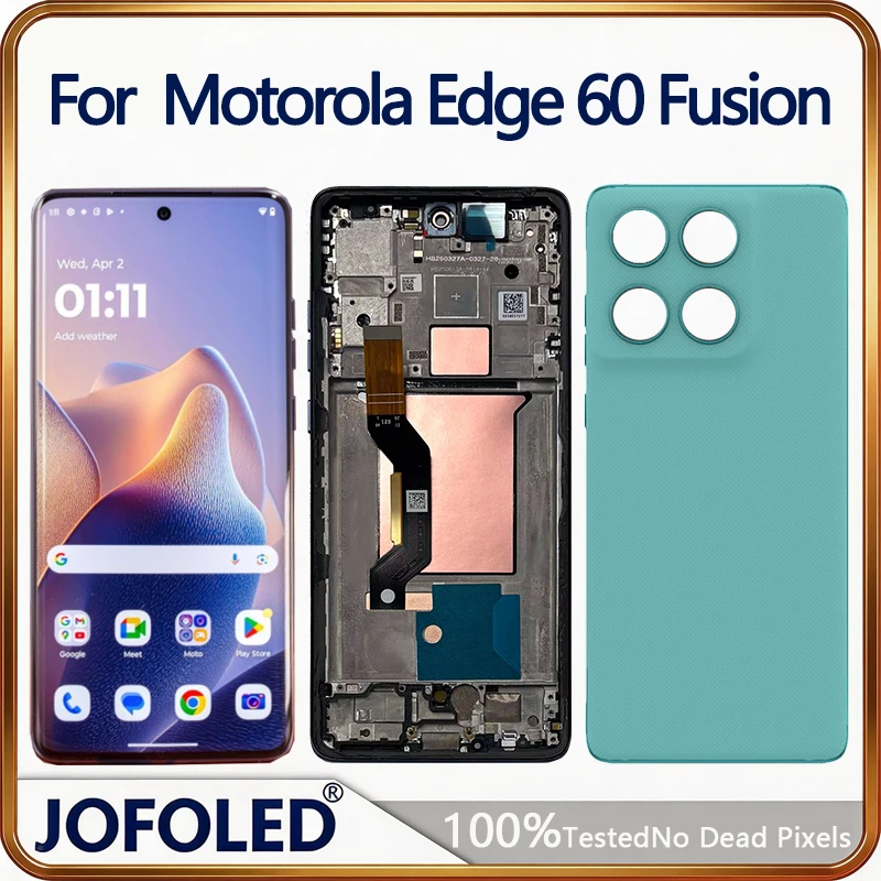 Image of 667“OEM-Qualität mit Rahmen-LCD-Bildschirm für Motorola Edge 60 Fusion XT2503 XT2503-4 Touch-Digitizer-Baugruppe Ersatzteile