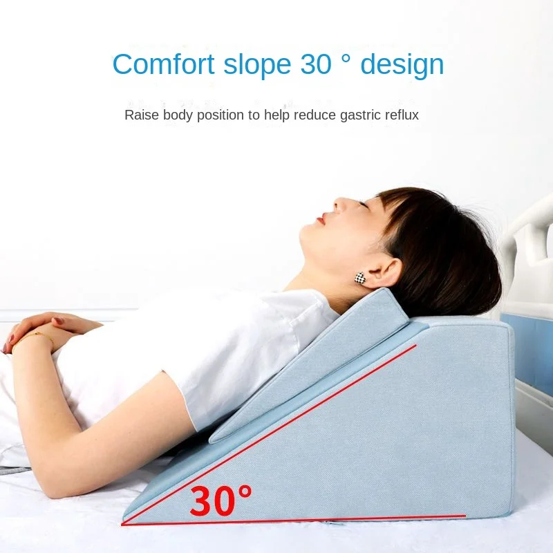 Anti Bedsore Bedridden Patient Elderly Bed Trapezoid Pad Adjustable Turn Over Nursing Cushion Breathable Back Leg Support Pillow