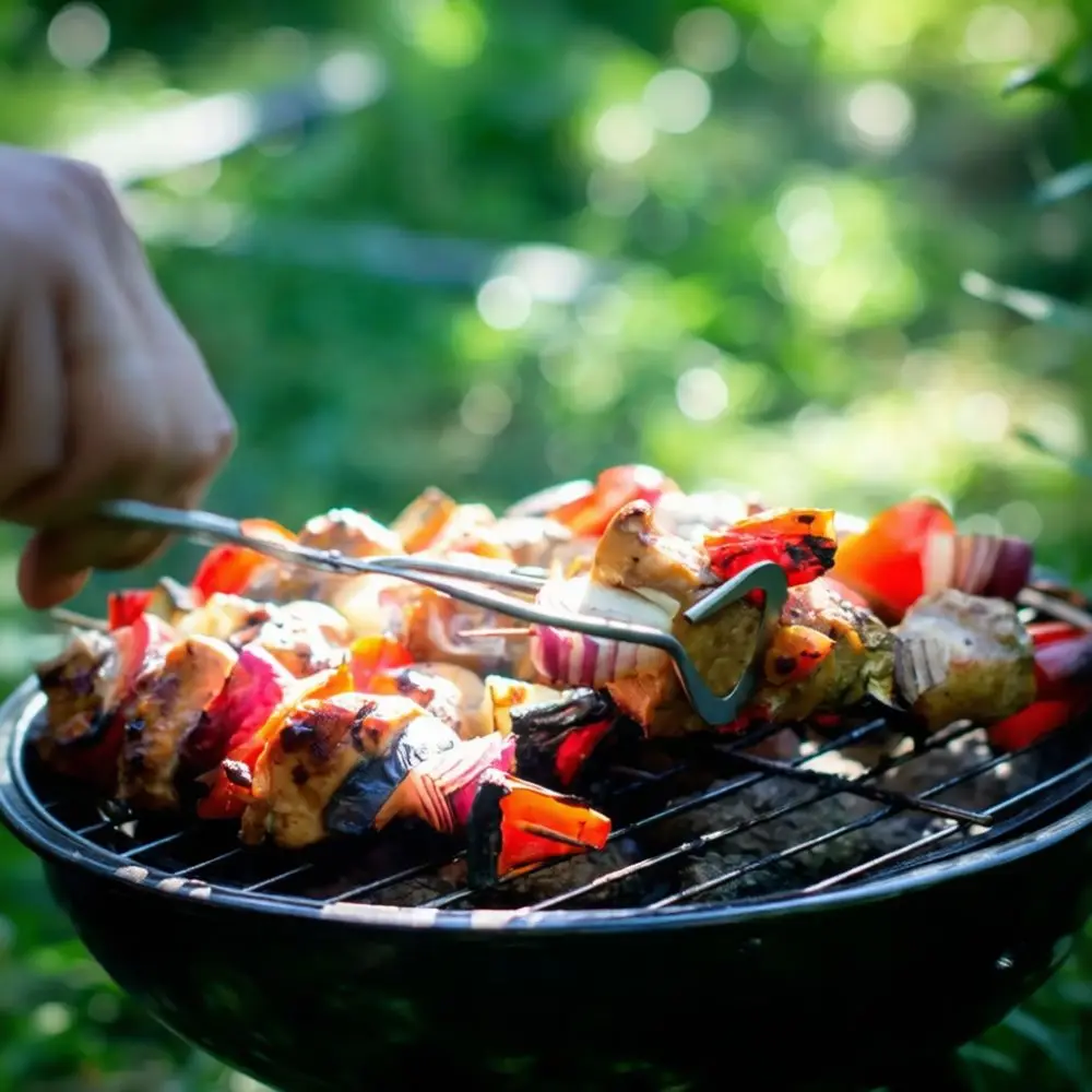 Outdoor Grill Charcoal Basket Galvanized Steel Ash Container Heavy Duty BBQ Fire Tray Camping Cooking Gadget Heat Saver