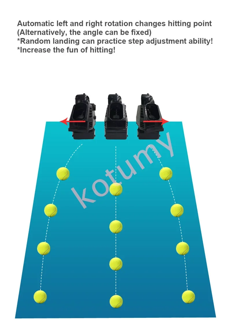 Portable Automatic Tennis Tossing Machine Small Ball Throwing Trainer for Sparring And Training Tennis Hit Assist Transmitter