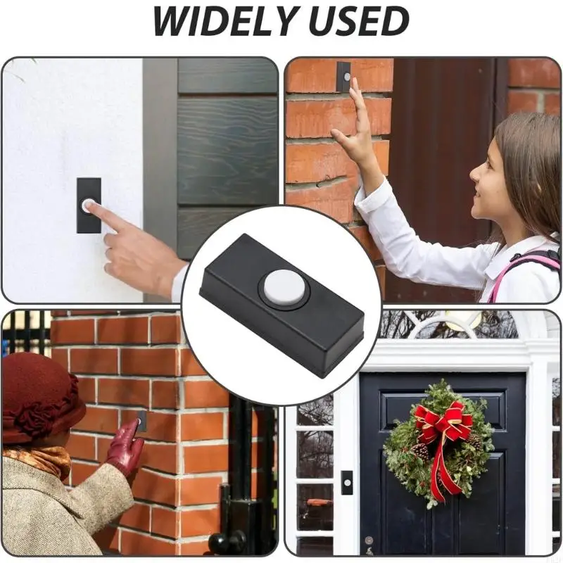 Description Picture 5 of item652F Modern Entryway Doorbell Switches Simple Setups Elegant Doorbell Button minimalists Door Frame Doorbell Button for