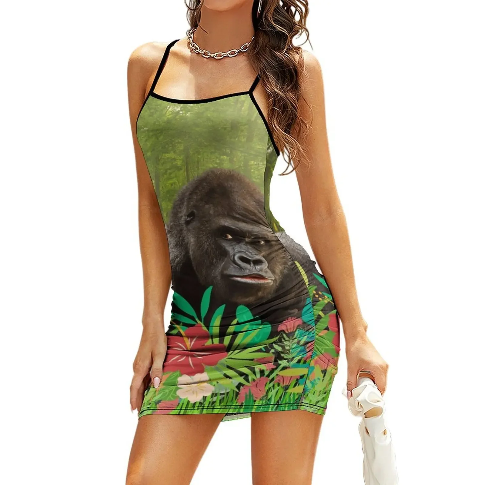 

Gorgeous Gorilla Sling Dress elegant and pretty women's dresses Evening gown dress women summer 2026 long sleeve dress