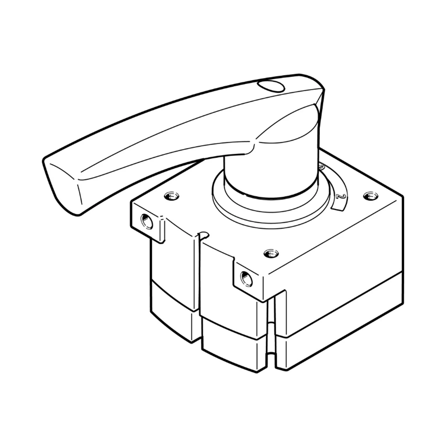 

FESTO VHER-H-B43C-B-G14 3515202 Hand Lever Valve New