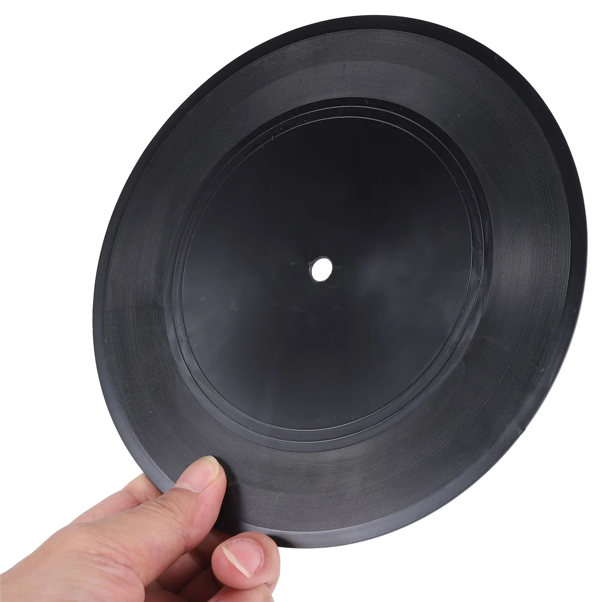 ABYK Blank Vinyl Records 7 Inch CD for Room Decor CD Wall Decor Vinyl Records Decor Black Fake Records Decor (12 Pieces)