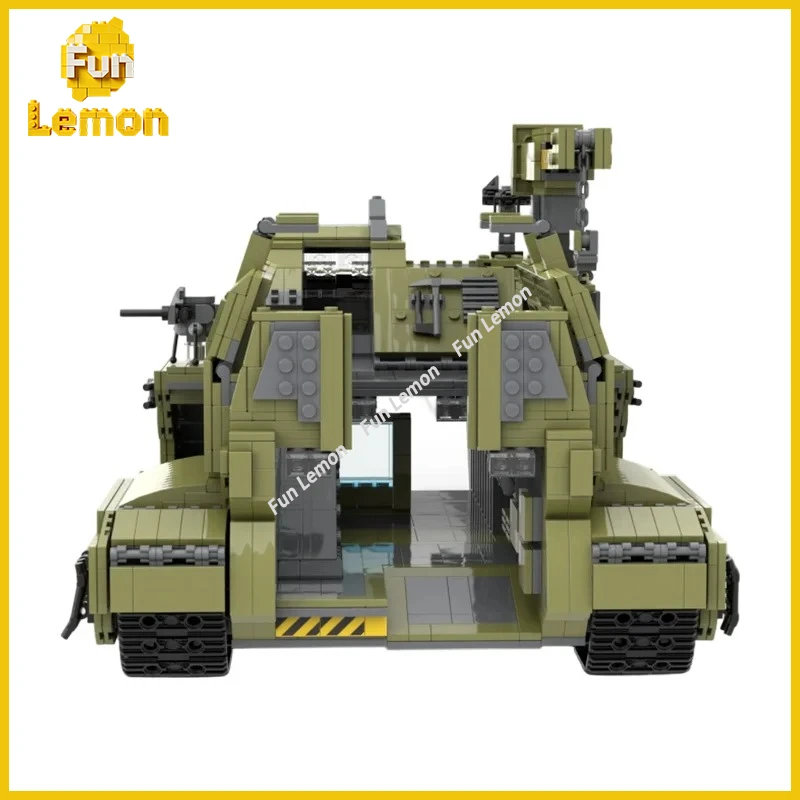 

MOC Sci-Fi Military Support Armored Car, Futuristic Military Vehicle, DIY Bricks for Fans and Display