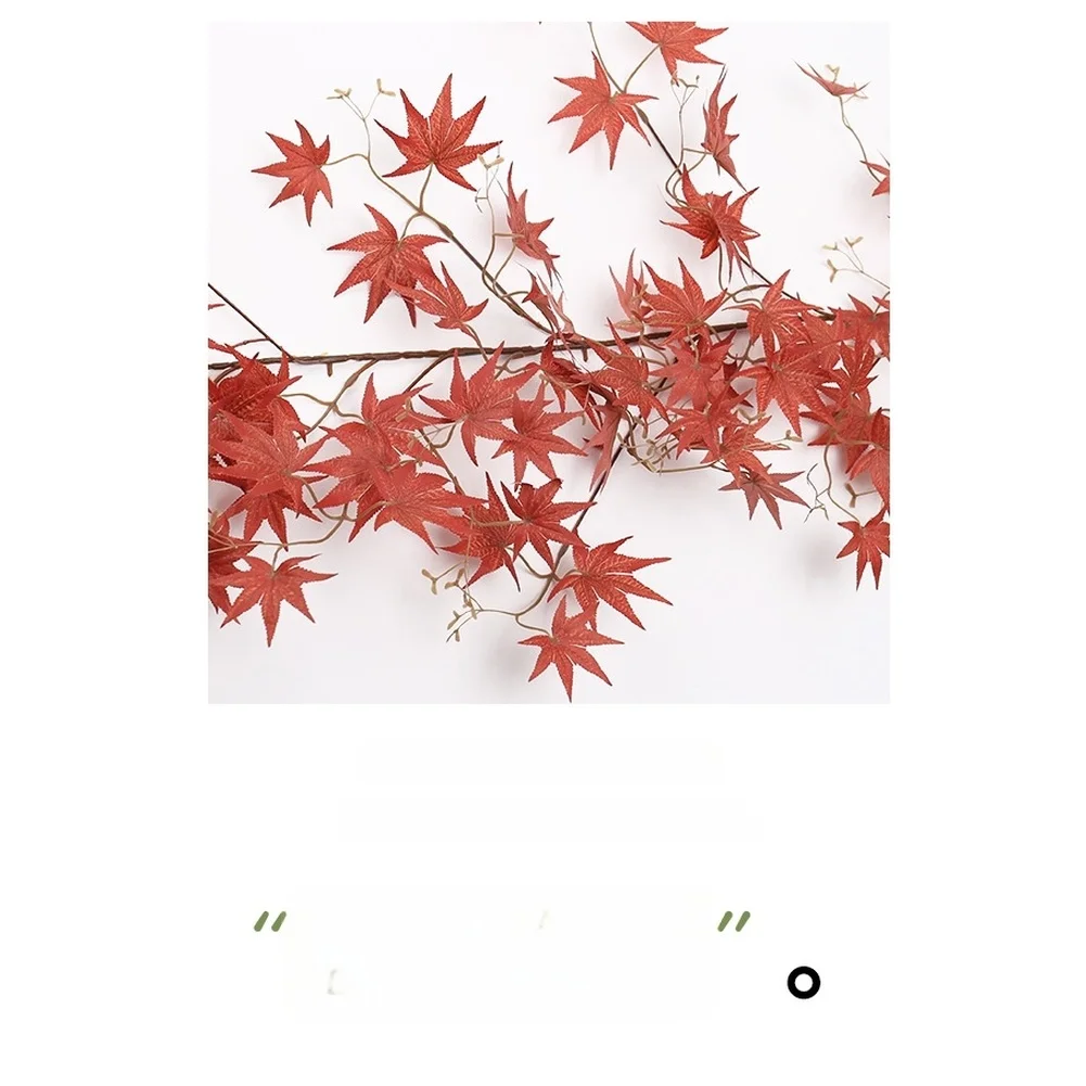 170cm Artificial Maple Leaf Vine Red Green Orange Autumn Fake Foliage Garland For Home Wedding Party Floral Decoration Supplies