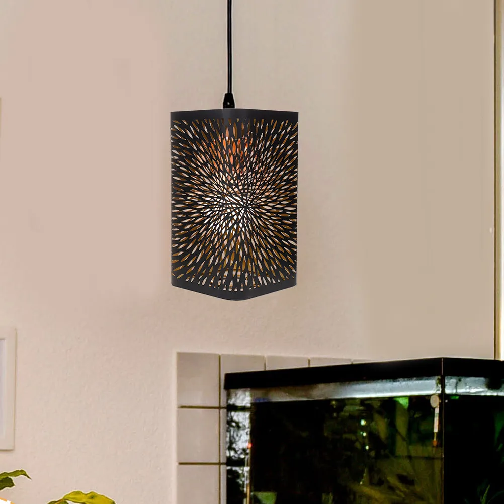 

Hollow Out Metal Lampshade Modern Simple Design Iron Material Decorative Lighting for Restaurants Bars Hallways
