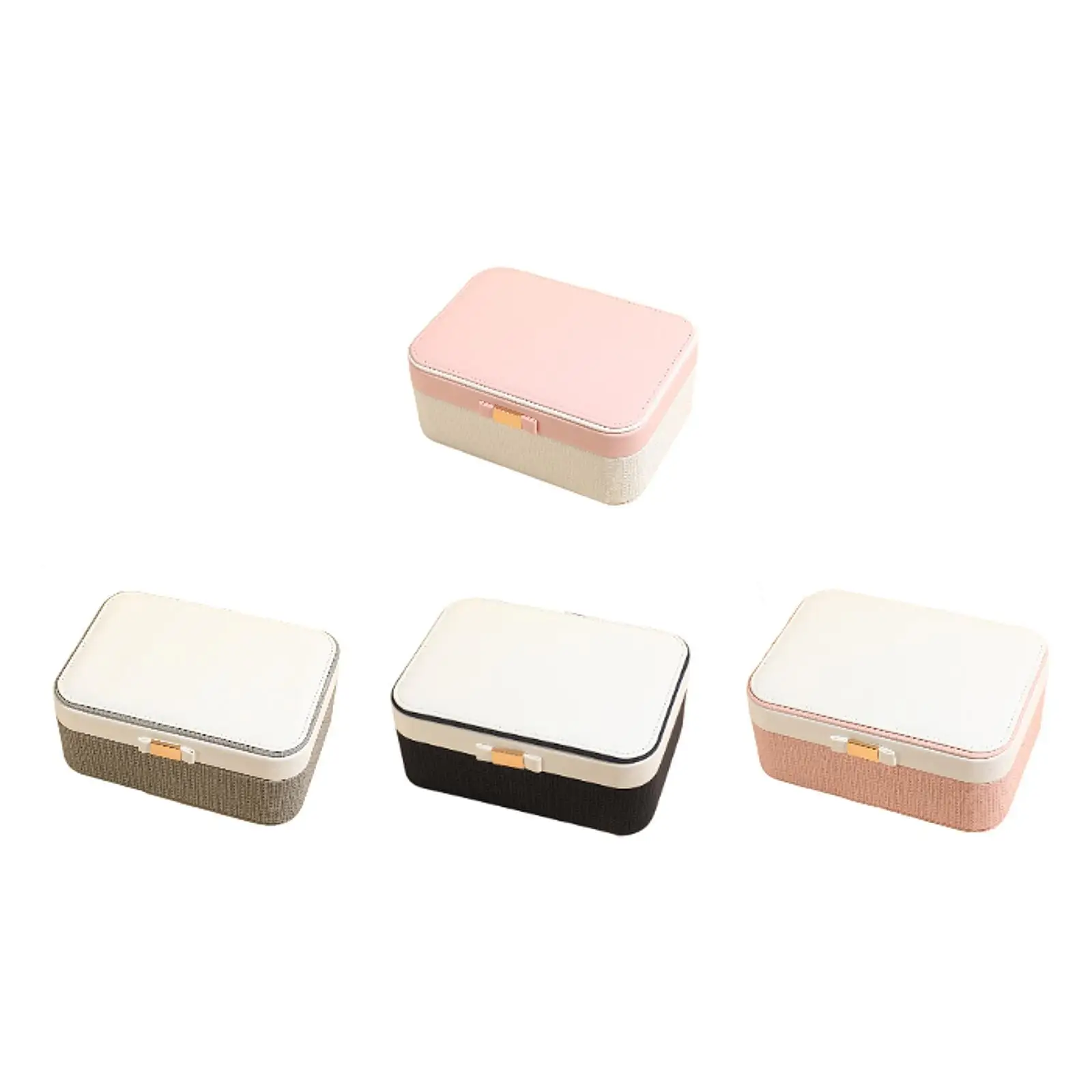 Jewelry Box Jewelry Trinket Box Double Layer Jewelry Storage Box for Necklaces Rings Pendant Charms Ear Studs Wedding Gift