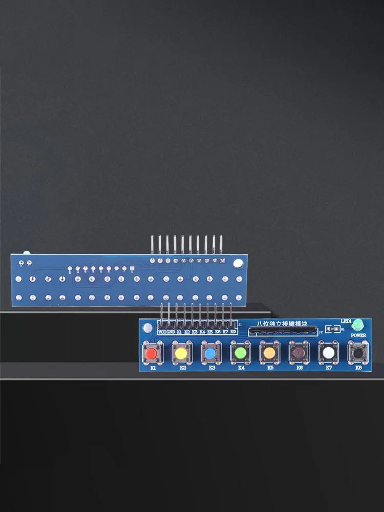 Módulo de botão de toque com 8 teclas independentes com indicador LED Módulo de teclado Módulo de teclado para Arduino ARM