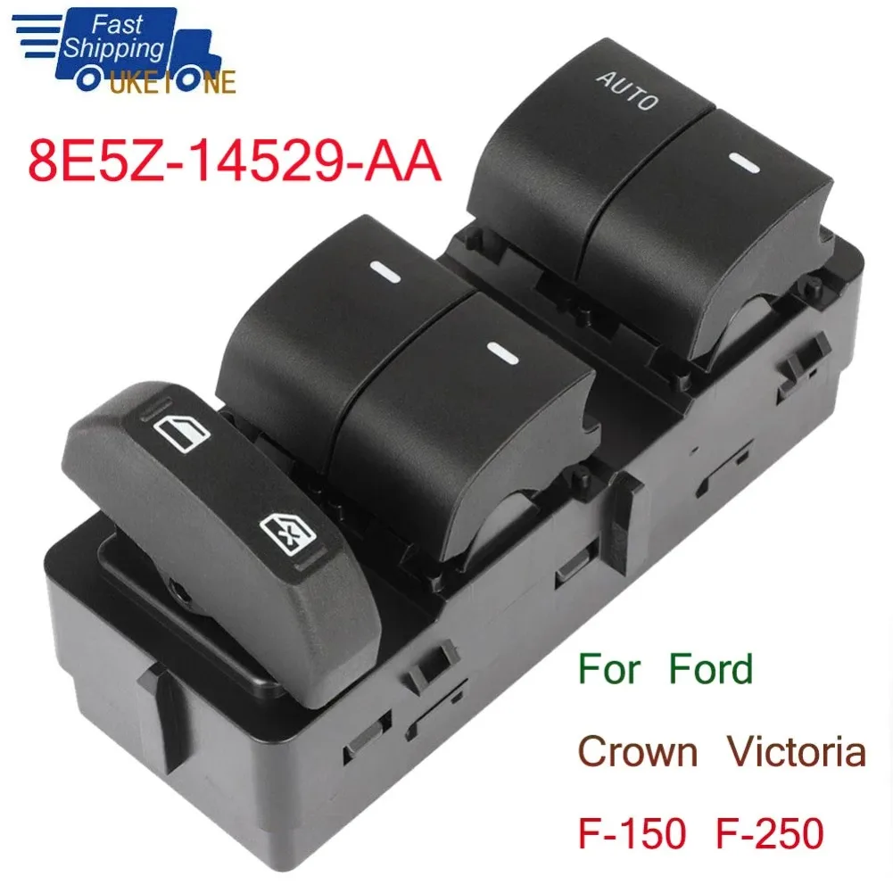 Car Accessories New Electric Power Window Switch Button 8E5Z-14529-AA for Ford Crown Victoria F-250 F-350 Super Duty 8E5Z14529AA