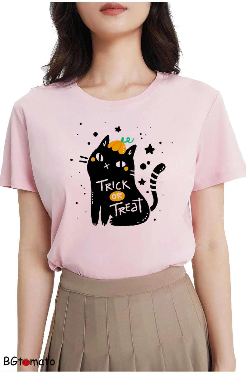 T-shirt imprimé chaton mignon pour femme, marque de mode, personnalisé, médicaments, décontracté, été, A095, nouveau