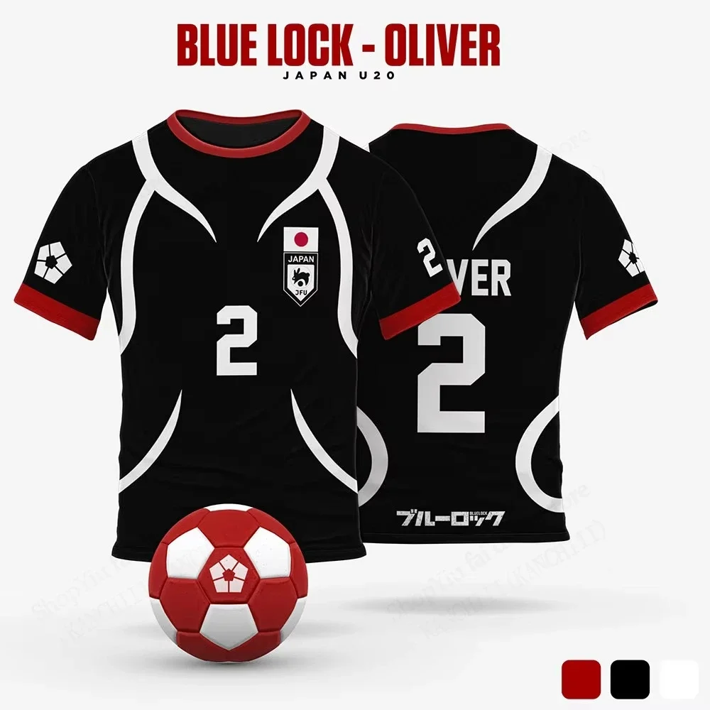 

Camiseta de Anime Blue Lock Sae Itoshi, camiseta con estampado 3D de Cosplay, camisetas deportivas de manga corta a la moda para
