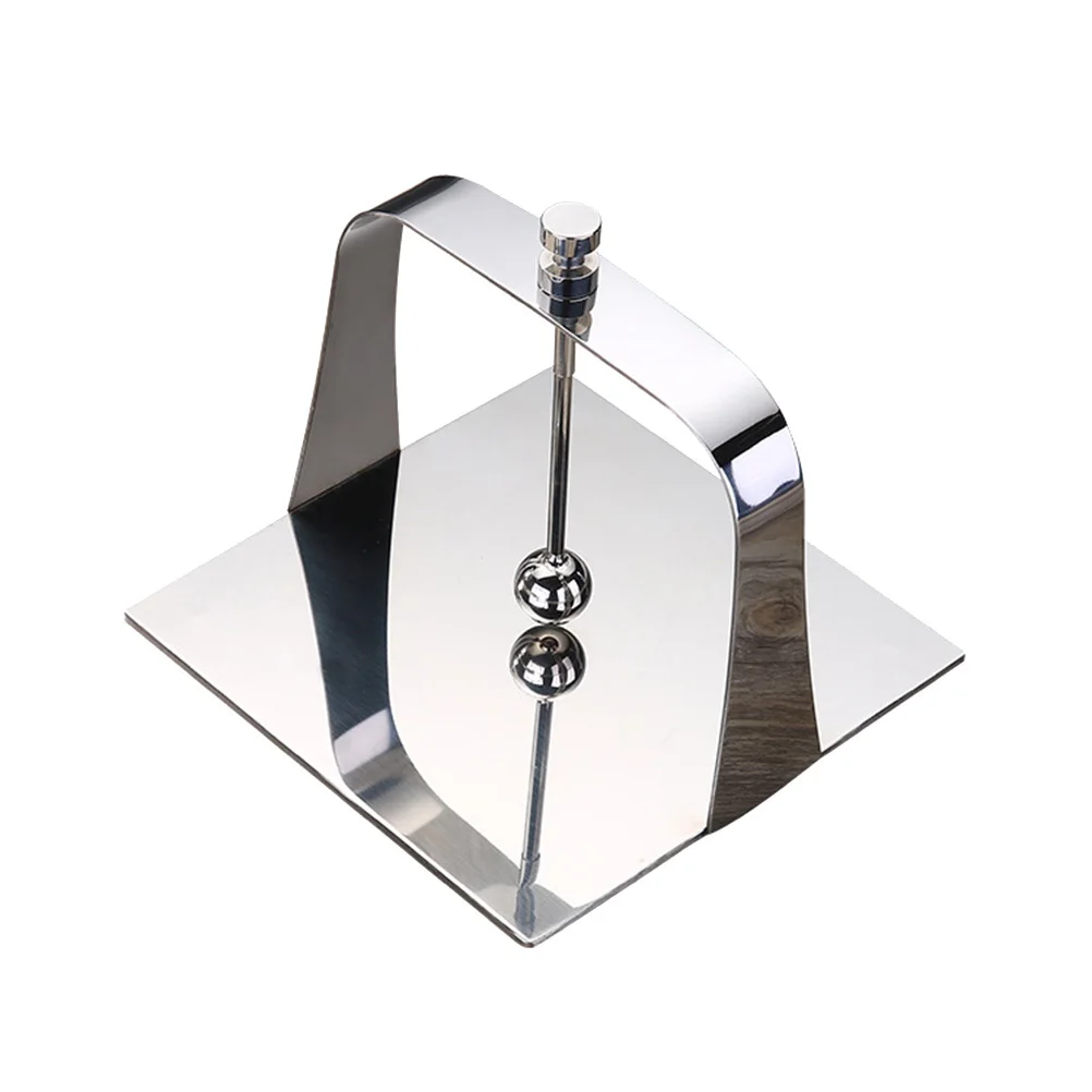 

Stainless Steel Napkin Holder Countertop 13.5x13.5cm Modern Tissue Dispenser Decorative Paper Towel Stand for Kitchen Dining
