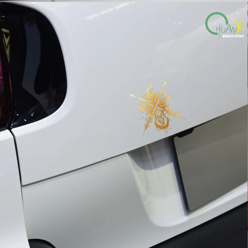 Justice Libra Sun Badge Rear Windshield Modification Personalized Decal Scratch-Proof Waterproof Reflective Sticker