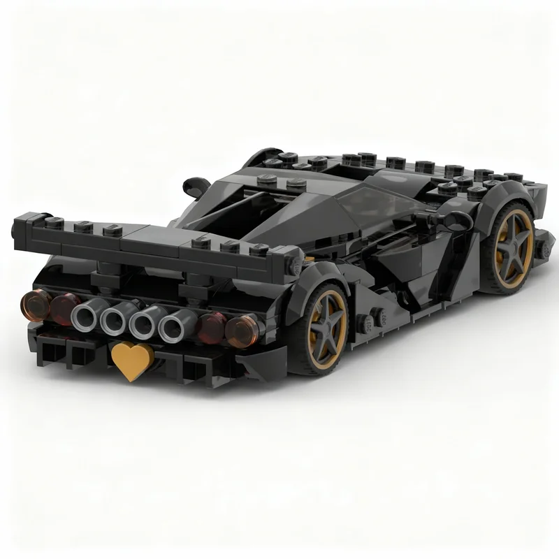 247-teiliges MOC City Champions 8 Blackgold-Spezialauto Modellbausatz Konstruktion Weihnachtsgeschenke DIY Kreative Spielzeugidee