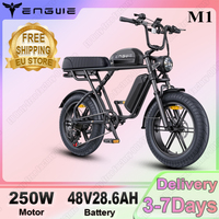 E-bike 250W Motor 48V28.6AH Dual Lithium Battery Hydraulic Brake Motorcycle ENGWE Electric Bicycle 20in Fat Tire Electric Bike