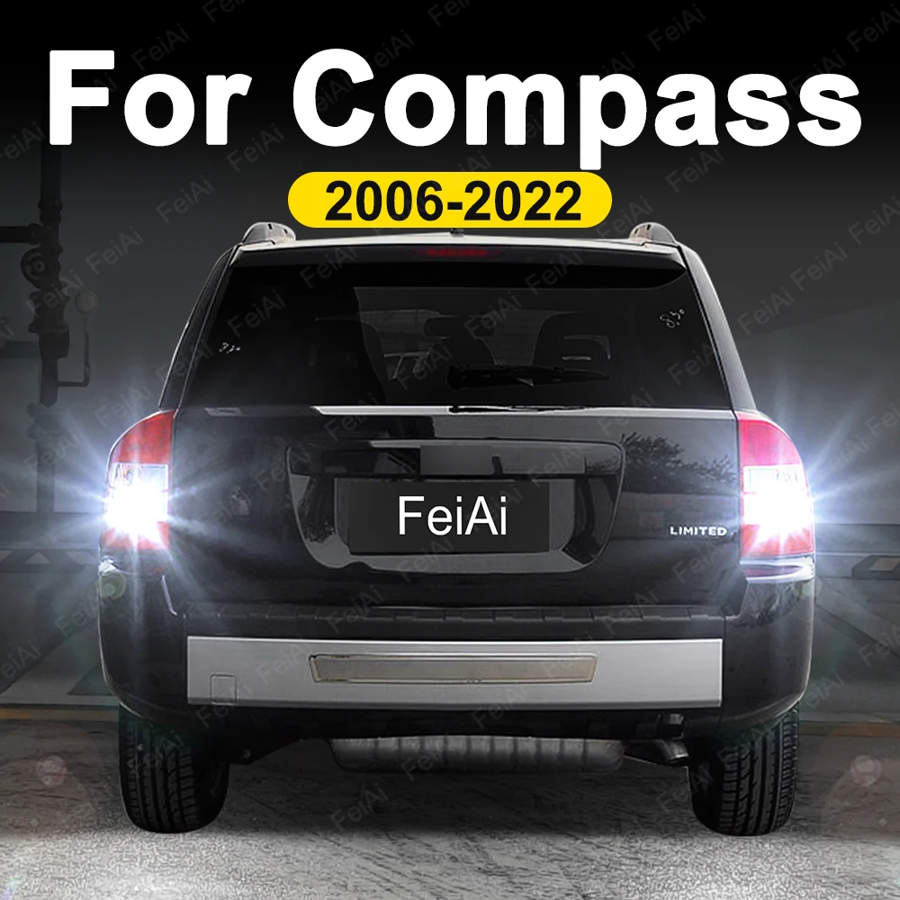 LED Reverse Light For Jeep Compass MK49 2006 2007 2008 2009 2010 2011 2012 2013 2014-2022 Tuning Accessories Car Reversing Light