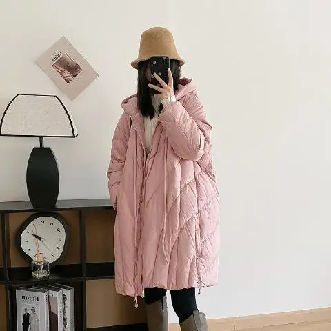 Otoño e Invierno nueva chaqueta de plumón para mujer con capucha chaqueta ligera informal para ir al trabajo